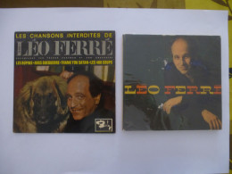 LEO FERRE - Lot : Un LIVRE 1962 , Un Vinyle EP LES CHANSONS INTERDITES 1963, Des Articles De Presse De 1993 à 2003. - Musique