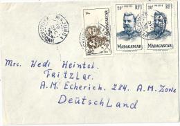 Luftpost Brief  Majunga - Fritzlar D             1952 - Covers & Documents