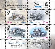 Kyrgyzstan 2013 Snow Leopard WWF SS MNH - Unclassified