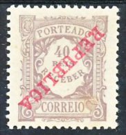 !										■■■■■ds■■ Portugal Postage Due 1911 AF#18* "REPUBLICA" Ovrpt 40 Réis Mint ERROR (x1453) - Unused Stamps