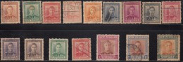 New Zealand Used,  1938 -1944-1947-1952, Definitve, King George VI Series, 16 Diff.,  Upto 2/- - Collections, Lots & Series