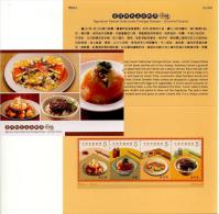 Folder 2013 Delicacies– Gourmet Snacks Stamps Cuisine Food Rice Mushroom Pork Oyster Potato Bamboo - Legumbres