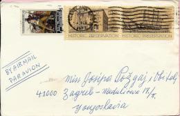 Letter / Cover, Air Mail, Cleveland Ohio - Zagreb (Yugoslavia), 1971., United States - 3c. 1961-... Lettres