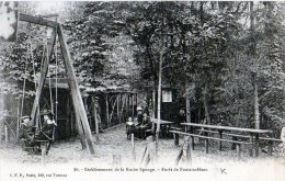 Fontainebleau    77  La Forêt . Etablissement De La Roche Eponge  Enfants  Balançoire - Fontainebleau