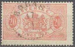 1881 Second Issue 20 Öre Mi 7Ba / Facit TJ18 / Sc O19  / YT 7A Used / Oblitéré / Gestempelt [lie] - Officials