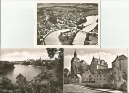 NEUBURG Perle Am Donaustrand Schloss Luftaufnahme 3 Ansichtskarten Ab Ca. 1950 - Neuburg