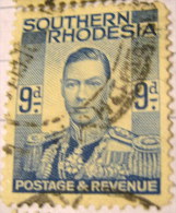 Southern Rhodesia 1937 King George VI 9d - Used - Rhodésie Du Sud (...-1964)