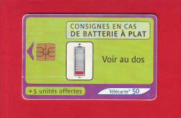 68 - Telecarte Publique Batterie ( F1139) - 2001