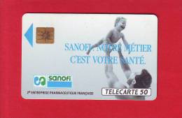 74 - Telecarte Publique Sanofi (F122A) - 1987