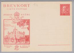 Schweden Bildpostkarte 1929 Mi# P54 Ungebraucht Trolleholms Slott - Ganzsachen