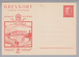 Schweden Bildpostkarte 1929 Mi# P54 Ungebraucht Kungl Slottet Stockholm - Postal Stationery