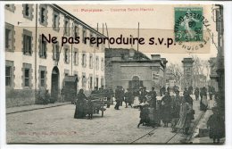 - 21 - Perpignan - Caserne Saint-Martin, Belle Animation, En 1908, éditeur Fau, Série N. B., TBE, Scans. - Perpignan