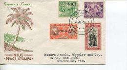 (324) Niue Peace Stamps FDC Cover 1946 - Niue