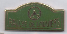 Superbe Pin´s En EGF , Auto , Rallye De Louviers , LAC - Rallye