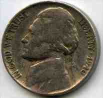 Etats-Unis USA 5 Cents 1940 KM A192 - 1938-…: Jefferson