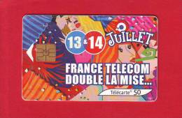 87 - Telecarte Publique 14 Juillet 2 (F1222) - 2002