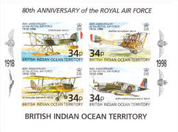 British Indian Ocean Territority BIOT 1998 Royal Airforce S/S MNH - Brits Indische Oceaanterritorium