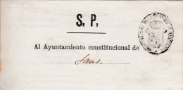 00961 Carta S.N. Gobierno Civil De La Provincia De Barcelona 1876 - ...-1850 Préphilatélie