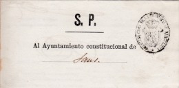 00961 Carta S.N. Gobierno Civil De La Provincia De Barcelona 1876 - ...-1850 Voorfilatelie