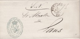 00969 Carta De Barcelona 1881 - Covers & Documents