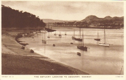 The Estuary Looking To Deganwy, Conway  -   Postcard - Caernarvonshire