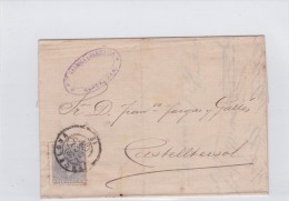 00972 Carta A Castelltersol Barcelona 1879 - Covers & Documents