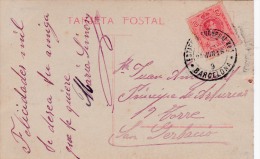 00978 Postal De   Barcelona A San Gerbacio 1916 - Briefe U. Dokumente