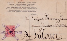 00980 Postal De Barcelona Con Marca Carte Postale RARO - Covers & Documents