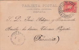 00982 Postal De Barcelona A Francia 1902 - Brieven En Documenten