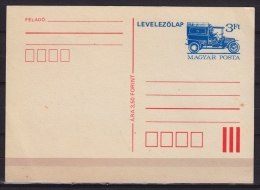 Post TRUCK VAN - 1989 Hungary - Stationery - POSTCARD / MNH - Vrachtwagens