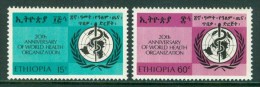 1968 Etiopia Sanità Health Santè Set MNH**-Fiog18 - WHO