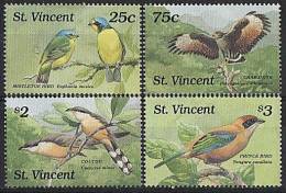 St VINCENT // 1989 Faune Oiseaux De St Vincent  // 4v NEUFS *** (MNH S - St.Vincent (1979-...)