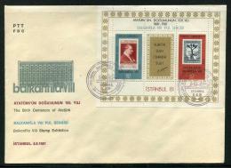 TURKEY 1981 FDC - Balkanfila VIII Stamp Exhibition Souvenir Sheet, Michel #Bl.20; ISFILA #Bl.22; Scott #2195. - FDC