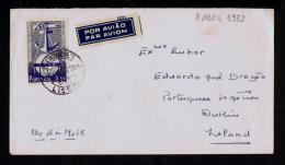 Gc1471 PORTUGAL Lisboa Cover 3$50 OTAN NATO 1952 Mailed Dublin - OTAN