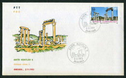 Turkey 1983 Antique Cities, APHRODISIAS (2nd Issue) | Historic Site, Ruin, Archaeology Mi 2659 FDC - FDC