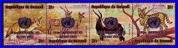 BURUNDI 1975 ANIMALS/ UNO SC# C226-227 MNH CV$20.00 ANTELOPES, BIG CATS (4D018) - Tokelau