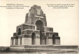 (379M) Very Old Postcard / Carte Très Ancienne - France - Thiepval - UK Soldiers Monument - Kriegerdenkmal