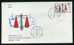 TURKEY 1988 FDC - 120th Year Of The Court Of Cassation, Michel #2820; ISFILA #3214; Scott #2410. - FDC