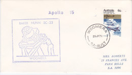 APOLLO 15 Tracking BAKER NUNN SC 23 WOOMERA AUSTRALIE  26 Juillet 1971 - Oceania