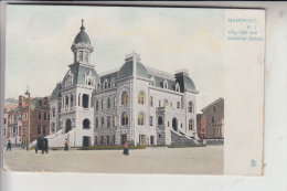 USA - RHODE ISLAND - NEWPORT, City Hall And Industrial School, Tuck Raphotype # 5559 - Newport