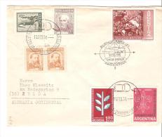 Sobre De Argentina 1961 Matasello Barcos - Covers & Documents