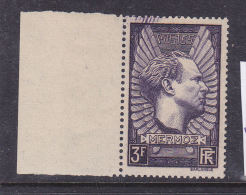 FRANCE N° 338 3F LILAS MERMOZ DEFAUT D'ESSUYAGE NEUF SANS CHARNIERE - Unused Stamps