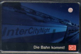 G04 - Germany 12DM 1996 DB InterCityNight Train Cars Moon Deutsche Bahn Railways - S-Series: Schalterserie Mit Fremdfirmenreklame