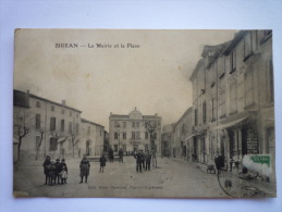 SIGEAN  (Aude)  :  La  Mairie Et La Place  -  Carte Animée  - Sigean