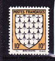 FRANCE N°573 10F BRETAGNE SIGNATURE TRONQUEE EL POUR PIEL NEUF SANS CHARNIERE - Unused Stamps