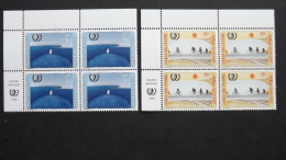 UNO-New York 685/6 Sc 661/2 Yt 673/4 Eckrandviererblock EVB ´A´ **/MNH, Jugend, (auch EVB ´B,C,D´ Möglic) - Nuovi