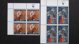 UNO-New York 689/0 Sc 666/7 Yt 678/9 Eckrandviererblock EVB ´A´ **/MNH, Frauen, (auch EVB ´B´ Möglic) - Ongebruikt