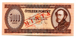 Hongrie Hungary Ungarn 5000 Forint 1990 "" MINTA "" SPECIMEN UNC # 2 - Hongrie