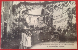 69 AMPLEPUIS Rue Thimonier Congrès Eucharistique De 1909  (RARE) - Amplepuis