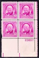 USA - 1948 - William Allen White Issue - Control Block - Plate 23857 - Unused Stamps